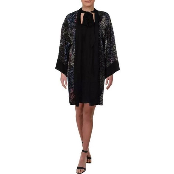 NWT BCBG Max Azria Silk Blend Kimono Shift Dress - Picture 1 of 3